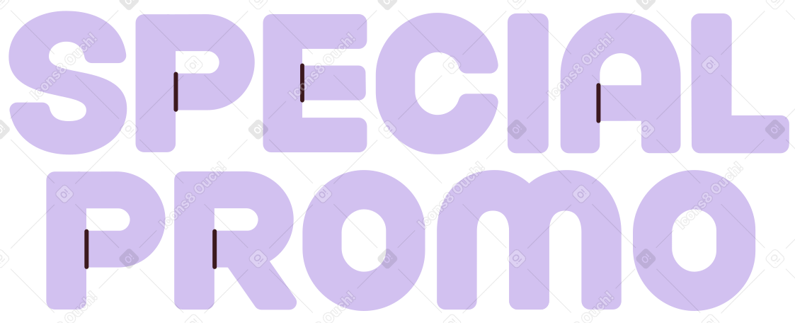 Promoción especial de letras PNG, SVG