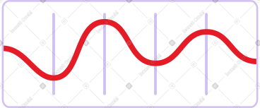 Graph with curve PNG, SVG