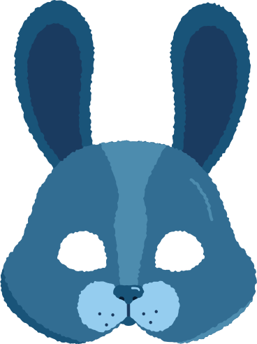 mask rabbit PNG, SVG
