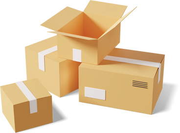 cardboard boxes PNG, SVG