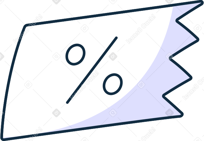 paper with percents PNG, SVG
