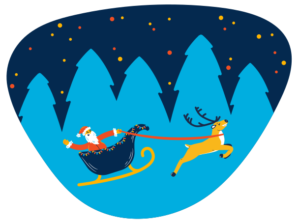 Christmas eve Illustration in PNG, SVG