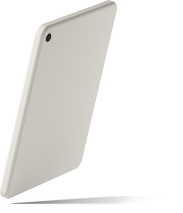 rear view of white tablet PNG, SVG