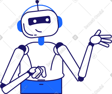 Robot explains PNG, SVG