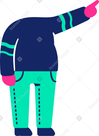 body pointing PNG, SVG