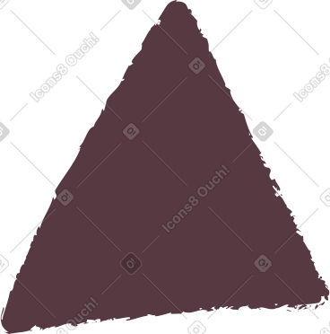 Dark brown triangle PNG, SVG