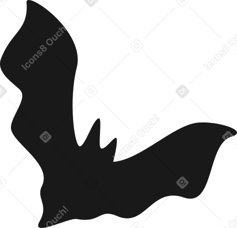 black bat Illustration in PNG, SVG