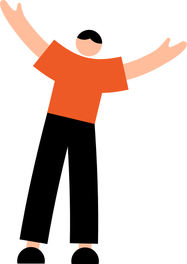young man spreading his arms PNG, SVG