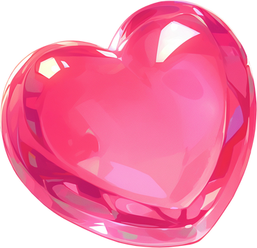 Розовое сердце в PNG, SVG