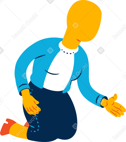 old woman sitting Illustration in PNG, SVG