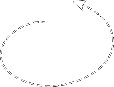 Freccia tratteggiata che circola PNG, SVG