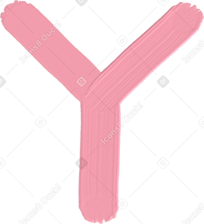 pink letter y PNG, SVG