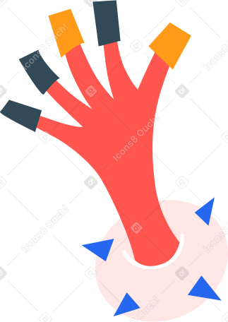 Подготовка левой руки в PNG, SVG