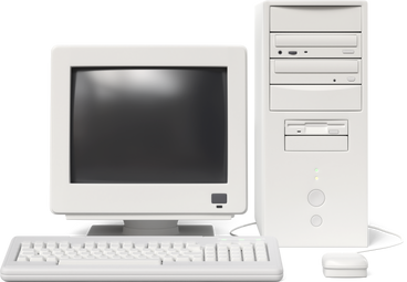 pc front view PNG, SVG