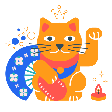 幸福猫 PNG, SVG