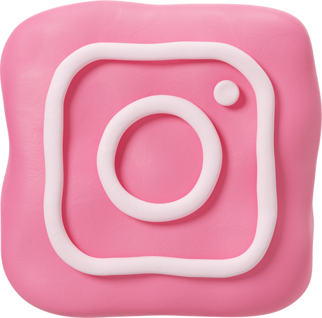3D Logo instagram quadrato rosa PNG, SVG