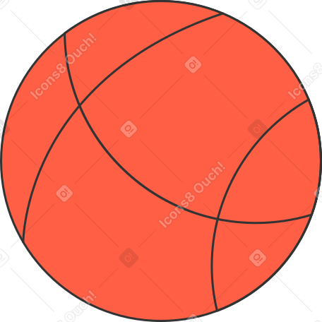 маленький баскетбол в PNG, SVG