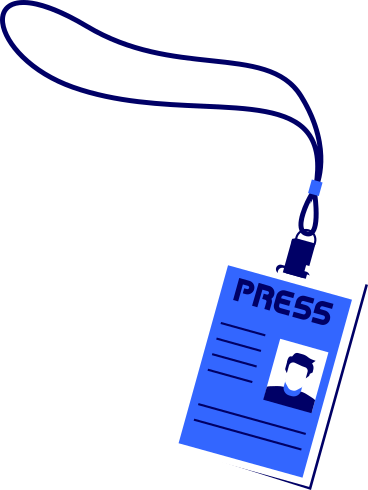 press correspondent badge PNG, SVG