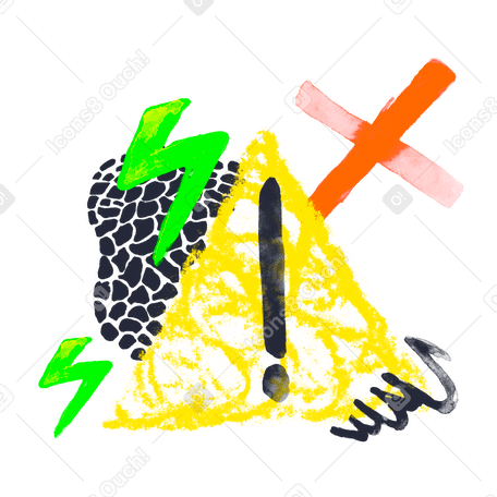 Danger Illustration in PNG, SVG