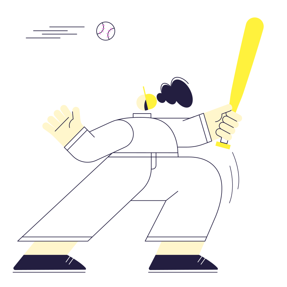 Kick, Serve! Illustration in PNG, SVG