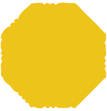 Yellow octagon PNG, SVG