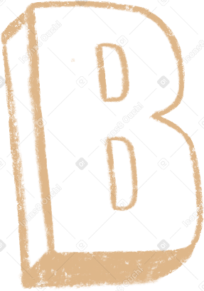 beige letter b в PNG, SVG