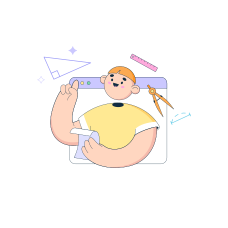 オンラインレッスンをしている男 のpngとsvgでのイラスト