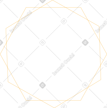 Golden diamond-shaped frame PNG, SVG