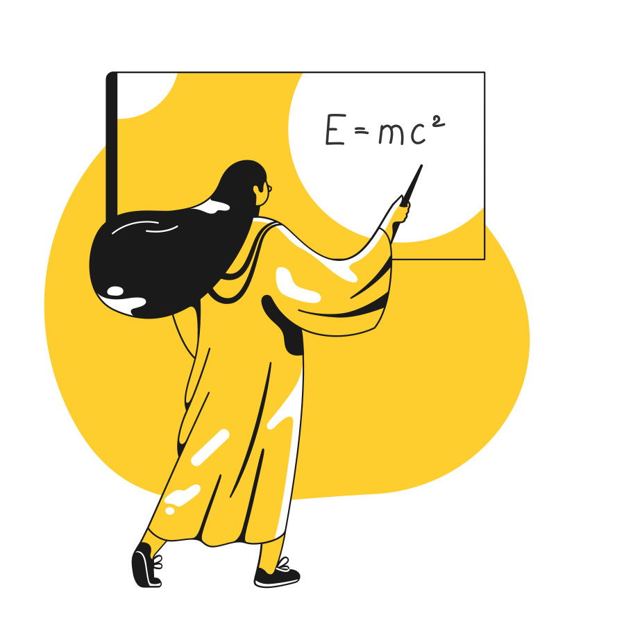 teacher Illustration in PNG, SVG
