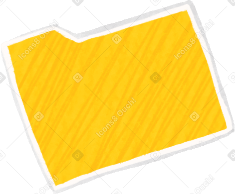 Ícone de pasta amarela PNG, SVG