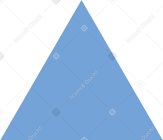 blue triangle PNG, SVG