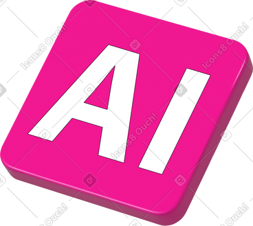 Ai lettering PNG, SVG