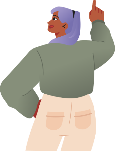 young woman pointing her finger PNG, SVG