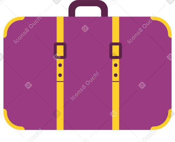 burgundy vintage suitcase PNG, SVG