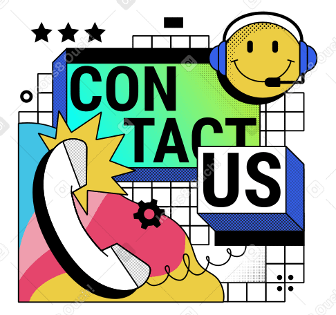 Contacting customer support over phone PNG, SVG