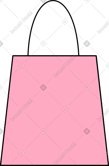 Pink shopping bag PNG, SVG