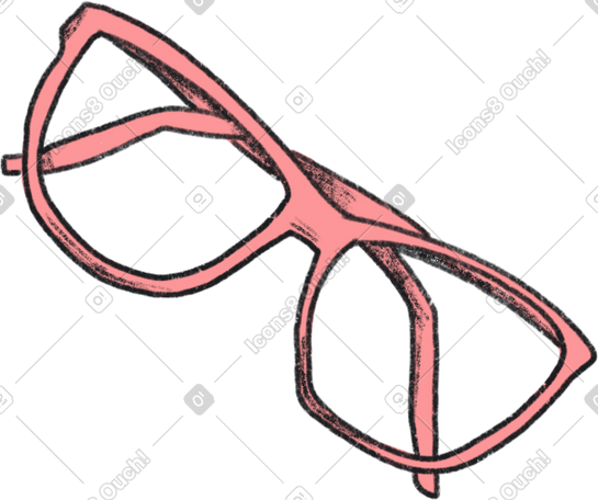 rose-colored glasses PNG, SVG