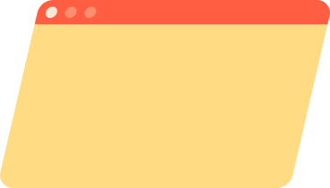 Yellow browser window PNG, SVG