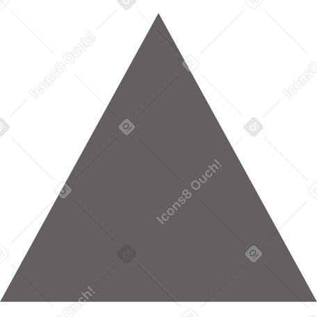 triangle grey Illustration in PNG, SVG