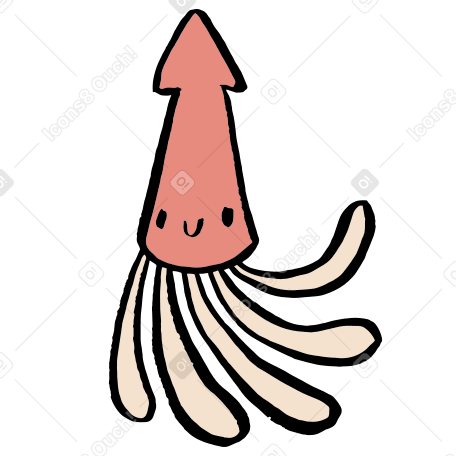 squid PNG, SVG