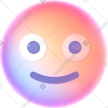 Slightly smiling face emoji PNG, SVG