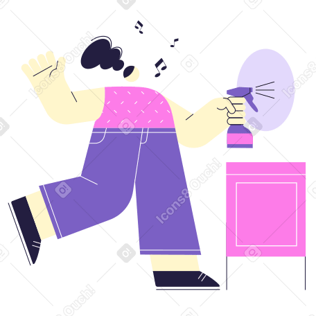 Cleaning day Illustration in PNG, SVG