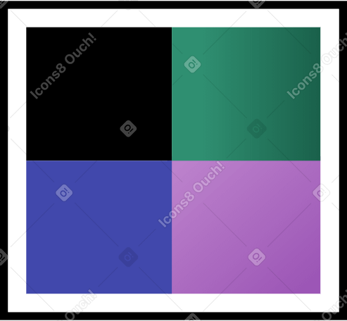 color palette pieces PNG, SVG