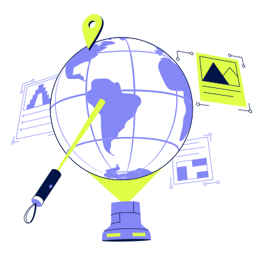 Imparare la geografia con un globo virtuale PNG, SVG