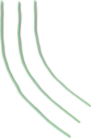 Drei grüne geschwungene streifen PNG, SVG