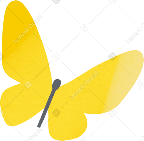 yellow butterfly Grafik als PNG, SVG