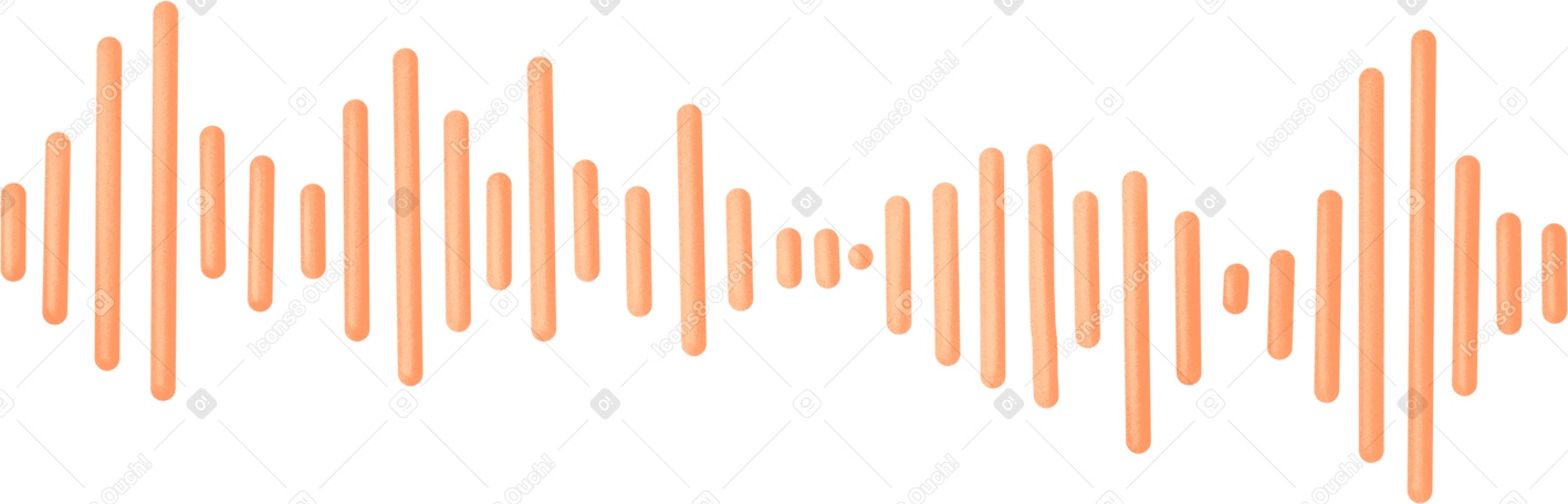 orange audio track PNG、SVG