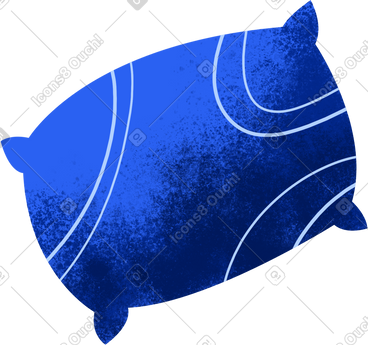 Blue pillow for sleeping PNG, SVG