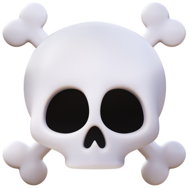 skull and crossbones PNG, SVG