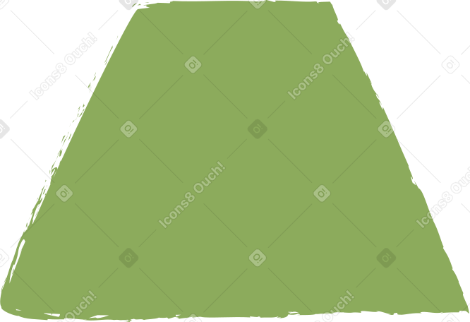 dark green trapezoid Illustration in PNG, SVG